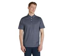 PGA Tour Men's Micro Golf Bag Print, Natural Stretch, Regular Fit, Pro Series Range Polo Shirt, Caviar, M