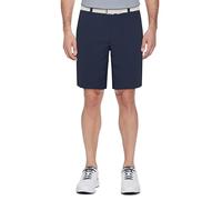 PGA TOUR Men's Motionflux 360 Stretch Flat Front Active Waistband Short, Black Iris, 30