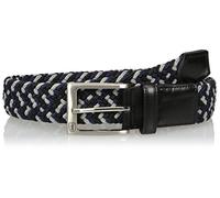 PGA TOUR Men's Multicolor Stretch Braid Belt, Black, Large