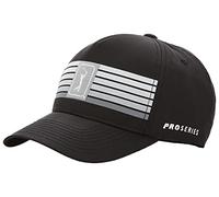PGA TOUR Men's Printed Stripe Golf Cap, Caviar, One size