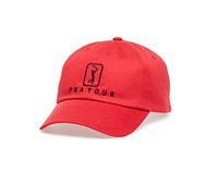 PGA Tour Mens Pro Series Classic Golf Cap, 100% Cotton, Lightweight Hat, One Size Cap, Chili Pepper