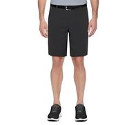 PGA TOUR mensFlat Front Active Waistband Short Golf Shorts - Black - 32