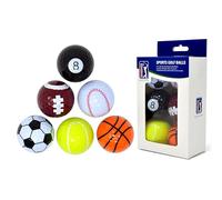 PGA Tour Novelty Golf Balls Set, 6 Designs Coloured Golf Balls, Fun Sport Golf Ball Pack, Unique Gift Idea, Premium Quality