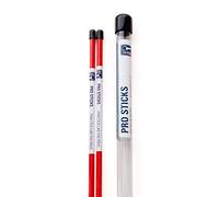 PGA TOUR Pro Sticks Alignment Golf Aid - 123cm Golf Alignment Sticks Set with Fibreglass Rods & Protective Tube, Lightweight Golf Training Equipment for Precision, Includes Instructional Guide