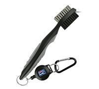 PGA TOUR Unisex Deluxe Dual Sided Golf Club Brush And Groove Cleaner, Grey, Standard Size EU