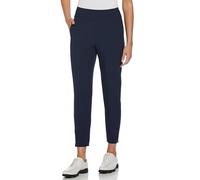 PGA TOUR Women's 27" Inseam-Stretch Woven Ankle Pants, Peacoat, M