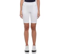 PGA TOUR Women's 9.5” Pull-on Golf Shorts with Tummy Control, Performance Stretch, Moisture-Wicking, Sun Protection, Bright White, XL