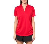 PGA TOUR Women's Airflux Short Sleeve Golf Polo Shirt (Size X-Small - XX-Large), Lychee, XXL