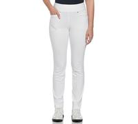 PGA TOUR Women's Pull-on Golf Pant with Tummy Control, Bright White, Large