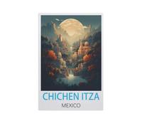 PGCKSK 5D Diamond Painting Kits，Chichen Itza Mexico，DIY Rhinestone Embroidery Set Paint with Diamond Art by Number Kits Cross Stitch Home Wall Craft Decoration（30 x 40 cm/11.81 x 15.74 inches）-GJ70