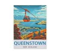 PGCKSK 5D Diamond Painting Set for Adults and Children,Queenstown New Zealand,DIY Diamond Crystal Rhinestone Embroidery Painting(40 x 50 cm/15.74 x 19.68 inches)-DG97