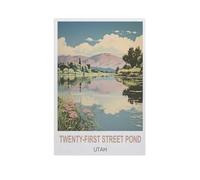 PGCKSK 5D Diamond Painting,Twenty First Street Pond Utah,Diamond Embroidery Cross Stitch(30 x 40 cm/11.81 x 15.74 inches)-GG55