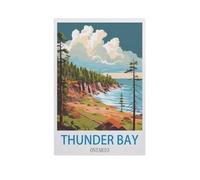 PGCKSK 5D DIY Diamond Painting Kit，Thunder Bay Ontario，Crystal Mosaic Full Drill Round Diamond Painting Embroidery Accessories（30 x 40 cm/11.81 x 15.74 inches）-GE41