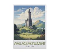 PGCKSK 5D DIY Diamond Painting，Wallac Monument Scotland，Art Living Room Wall Decoration Gift(30 x 40 cm/11.81 x 15.74 inches)-FJ37