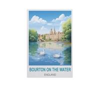 PGCKSK Bourton on The Water England，5D DIY Diamond Painting Full Round Drill Diamond Embroidery Cross Stitch Rhinestone Mosaic Paintings Art（50 x 60 cm/19.68 x 23.62 inches）-GI6