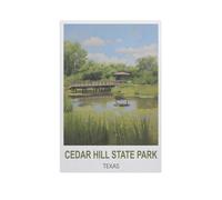 PGCKSK Diamond Painting,Cedar Hill State Park Texas,Round Full Drill Acrylic Embroidery Cross Stitch Arts Craft Canvas Supply for Home Wall Decor Adults and Kids(40 x 50 cm/15.74 x 19.68 inches)-GH14