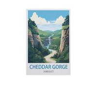 PGCKSK Diamond Painting,Cheddar Gorge Somerset,Diamond Painting Art Embroidery Cross Stitch Pictures Gift Wall Decoration(40 x 50 cm/15.74 x 19.68 inches)-FZ40