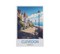 PGCKSK Diamond Painting,Clevedon Somerset,Diamond Painting Art Embroidery Cross Stitch Pictures Gift Wall Decoration(30 x 40 cm/11.81 x 15.74 inches)-FY60