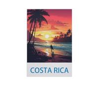 PGCKSK Diamond Painting，Costa Rica，Full Round Diamond Embroidery Kits Cross Stitch Crystal Rhinestone Pictures Arts Craft Home Wall Decoration（50 x 60 cm/19.68 x 23.62 inches）-GD82