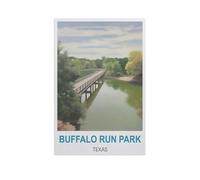 PGCKSK Diamond Painting Kits for Adults and Kids,Buffalo Run Park Texas,Full Drill Round Rhinestone Paint with Diamonds(50 x 60 cm/19.68 x 23.62 inches)-GH16