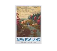 PGCKSK Diamond Painting，New England National Scenic Trail，Diamond Painting Art Embroidery Cross Stitch Pictures Gift Wall Decoration（40 x 50 cm/15.74 x 19.68 inches）-FZ80