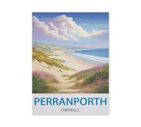 PGCKSK Diamond Painting，Perranporth Cornwall，Diamond Painting Art Embroidery Cross Stitch Pictures Gift Wall Decoration（30 x 40 cm/11.81 x 15.74 inches）-CO89