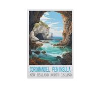 PGCKSK DIY Diamond Painting,Coromandel Peninsula New Zealand North Island,Cross Stitch Full Drill 5D Embroidery Mosaic Wall Decor Art(50 x 60 cm/19.68 x 23.62 inches)-GJ59