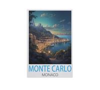PGCKSK Monte Carlo Monaco,Diamond Art Kits for Adults and Kids, Full Drill Round Rhinestone Paint with Diamonds(40 x 50 cm/15.74 x 19.68 inches)-FR65