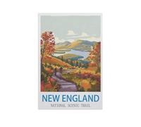 PGCKSK New England National Scenic Trail，Diamond Art Kits for Adults and Kids, Full Drill Round Rhinestone Paint with Diamonds（50 x 60 cm/19.68 x 23.62 inches）-GA5