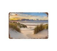 PGCKSK Sunset over the dunes,Vintage Metal Sign Kitchen Bathroom Office Bar Coffee Garage Cave Home Living Wall Decor,30 x 40 cm (12 x 16 inch)-P17