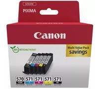 PGI-570 & CLI-571 x5 Original Canon Ink Cartridges Canon 570 Canon 571