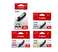 PGI-570XL CLI-571XL - 4 Ink Cartridges Pack (Black Cyan Magenta Yellow)