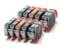 PGI525 / CLI526 10pk Compatible Printer Ink Cartridges PGI-525 / CLI-526 fit Canon Pixma iP4850, iP4950, ix6550, MG5150, MG5250, MG5350, MG6150, MG6250, MG8150, MG8250, MX715, MX885, MX895