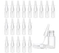 PGKDYC 20Pcs 10ml Empty Clear Nasal Spray Bottles With Mist Feature