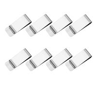 PGKDYC 8Pcs Money Clip, Stainless Steel Money Clips, Money Clips for Men UK, Silver Slim Money Clip, for Men and Women Cash, Invoice, Business Card, Credit Card