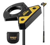 PGM 35" Zero Torque Putter Golf Club for Men and Women Right Handed with High Forgiveness and Low Deviation, Straight Line Putting Square to Square Putter with Ball Retrieval Feature