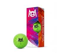PGM Distance Golf Balls, 2-Piece High Visibility Glossy Colored Golfballs, Solid Feel with High Speed Core, Low Spin Designed for Men, Women & Beginners, 3 Balls (Green)