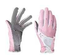 PGM Golf Gloves for Women - 1 Pair - Improved Grip System - Breathable Comfort - Pink, Small