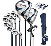 PGM Men's Complete Golf Club Sets for Right Handed - 9 Pieces - 2 Wood (#1,3), 6 Irons(#5,6,7,8,9,PW), 1 Putter - with Golf Stand Bag - Titanium Club Head - Graphite Shaft