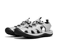 PGM Men's Golf Sandals Closed Toe - Spiked Athletic Sport Sandals for Men, Breathable Summer Golf Shoes with Patented Anti-Slip Spikes, Protective Toe Cap & Cushioned EVA Midsole