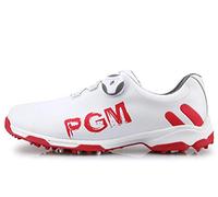 PGM Men's Waterproof Golf Shoe with Lace System Red