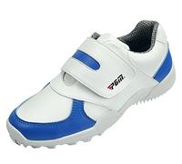 PGM Waterproof Golf Shoes for Kids Children Boys Girls Spikeless with Hook and Loop Strap Blue