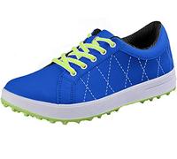 PGM Women's Golf Shoes, Lightweight Waterproof Spikeless Golf Shoes for Ladies Blue