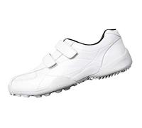 PGM Women's Golf Shoes Waterproof Spikeless with Hook and Loop Straps White