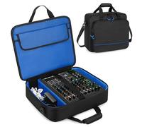 PGmoon Carrying Mixer Case Compatible with Mackie ProFX12v3/ProFX10v3, Audio Mixer Travel Bag with Thick Padded for Equipment and Accessories, Black (Patented Design)