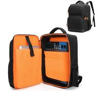 PGmoon DJ Mixer Case Compatible with Behringer Q1202USB / Mackie ProFX8v2 / Yamaha MG10XU / TC-Helicon GoXLR and More Mixers, Audio Mixer Bag Backpack with Multi-Pockets for Equipment (Patent Design),