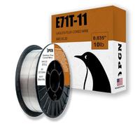 PGN Flux Core Welding Wire - E71T-11 .035 Inch, 10 Pound Spool - Gasless Mild Steel Welding Wire with Low Splatter - For All Position Arc Welding