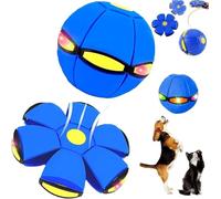 PGonline Magic Metaball Bouncing Ball, Magic Air Floating Ball Toy with 6 Lights, Family and Pet Interaction Pop Up Ball, Dual Form Freely Switchable Bouncy Blue Balls