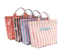 PGORSDOR Custom Embroidered Waterproof Beach Tote Personalized Beach Tote Bag,Bachelorette Party Favor, Personalised Bags, Multicolor