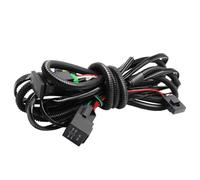 PGQSQVTXF 2 Pcs Car Fog Light For Peugeot 207 307 3008 407 607 301 308 408 4007 4008 5008 For Bipper For Tepee For Boxer LED Fog Lamp DRL(Harness Wire)